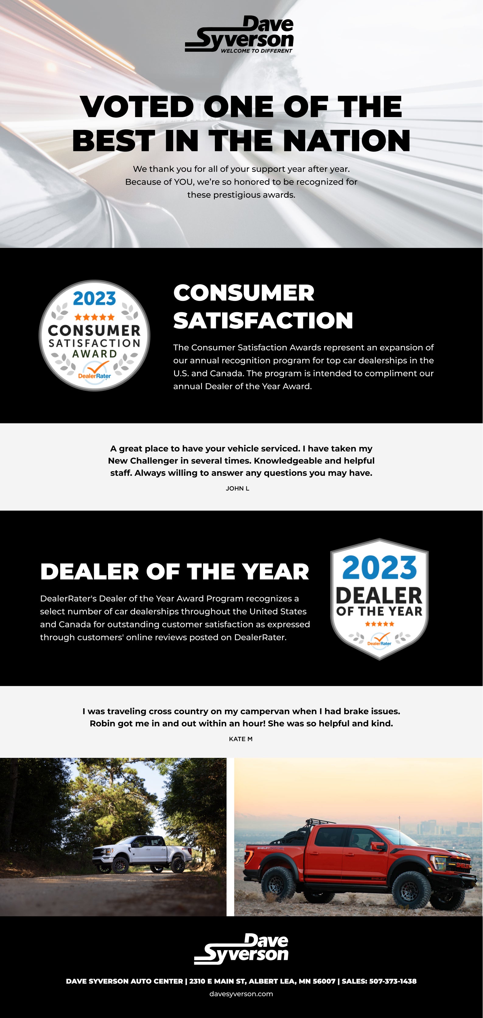 Dave Syverson Volkswagen, Inc. | Awards
