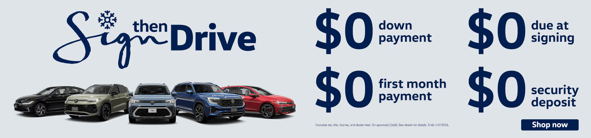 Sign the Drive sales event